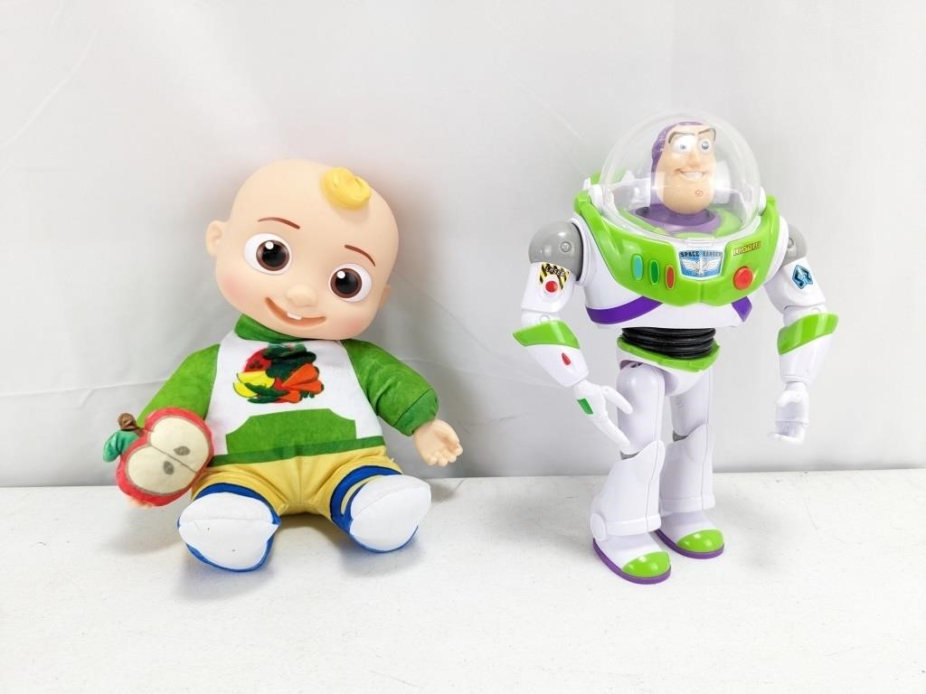 (1) Cocomelon JJ Plush Doll & Buzz Lightyear Duo