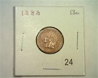 1888 INDIAN CENT BU