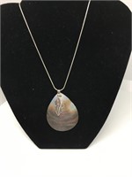 Mother of Pearl Necklace on 20"Chain