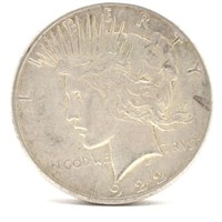 1922-S Peace Silver Dollar - VF