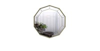 ANYHI Gold Octagonal Mirror 23x23 Frame