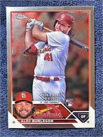 ALEC BURLESON 2023 TOPPS CHROME UPDATE CARD