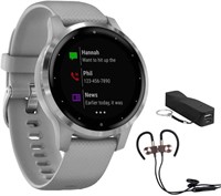 Garmin Vivoactive 4S Smartwatch Stainless Steel