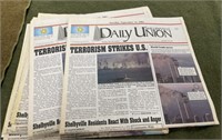 9/11 Shelbyville Daily Union Newspapers