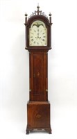 Exceptional Roxbury tall case clock. Late 18th