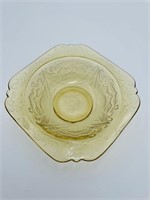 50's Yellow Depression Glass Bowl/Ashtry