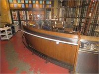 CURVED FRONT BAR, APPROX 21'L W/FOOT RAIL