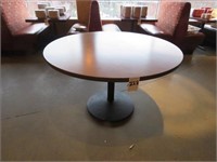 48" SINGLE PEDESTAL ROUND DINING TABLE