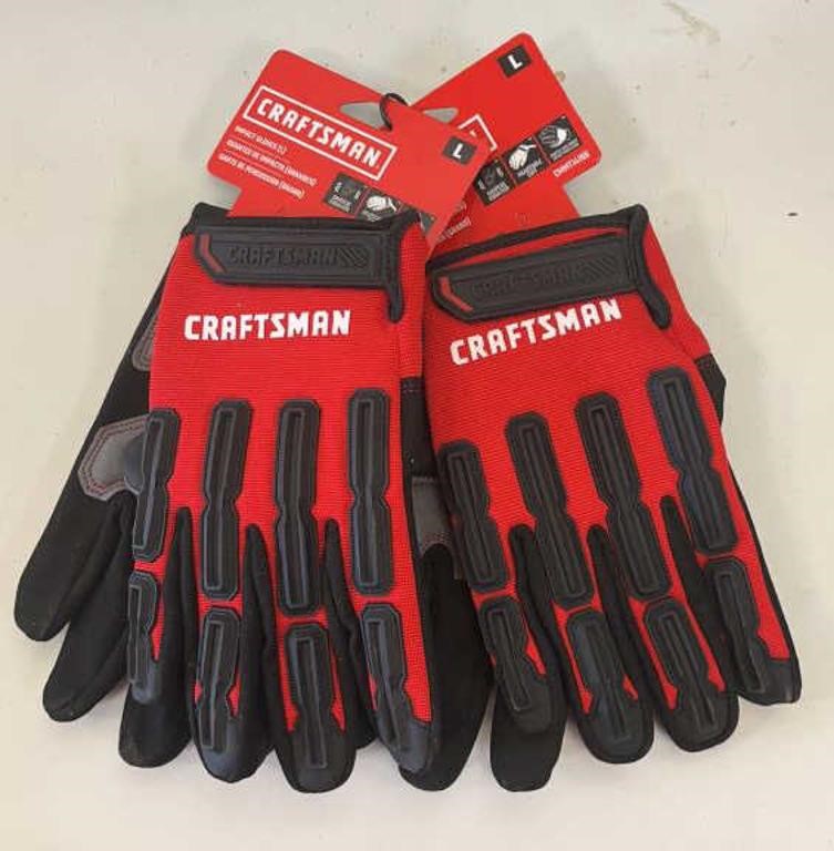 2 Pair Craftsman L Impact Gloves