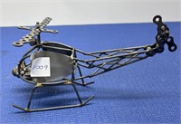 Metal Helicopter, Made with Spark Plug , Chains ,
