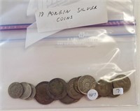 (18) Foreign silver coins of various