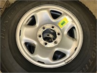 NO SHIPPING: set of 4 tires with rims: Dunlop