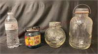 Vintage Russian Jar, World Map & Zinc Lid Jar