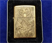 Grizzly Bear Zippo Lighter New Old Stock