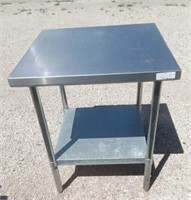 30X30 & 35" TALL STAINLESS STEEL TABLE