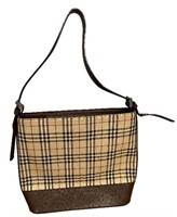 Burberry Brown Nova Check Handbag