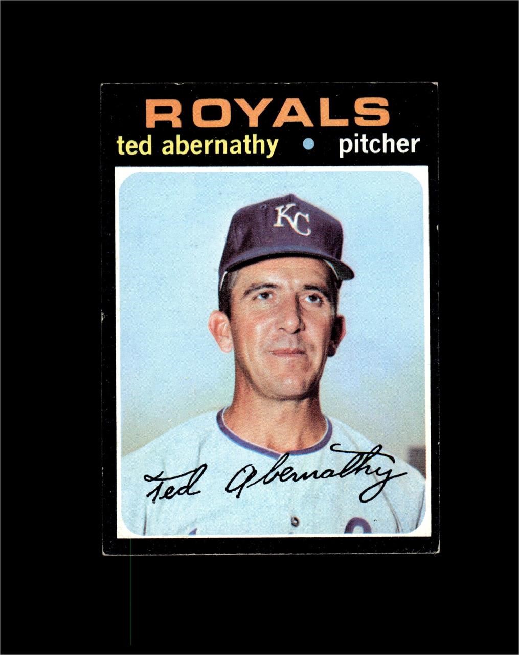 1971 Topps #187 Ted Abernathy EX to EX-MT+