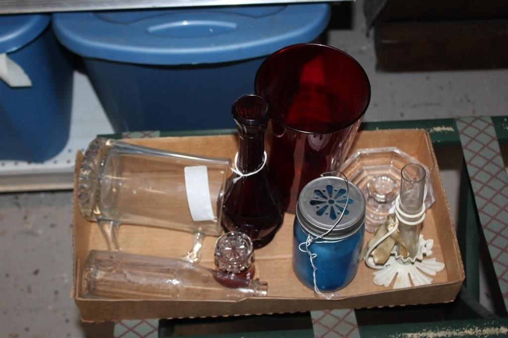 Ruby Red  Glass, etc.