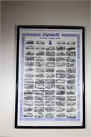 Plymouth Silver Dome Era Litho Framed Print