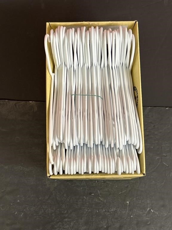 Box Of 70 Plastic Hangers