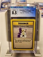 Pokemon 1999 Imposter Professor Oak 8.5 Graded