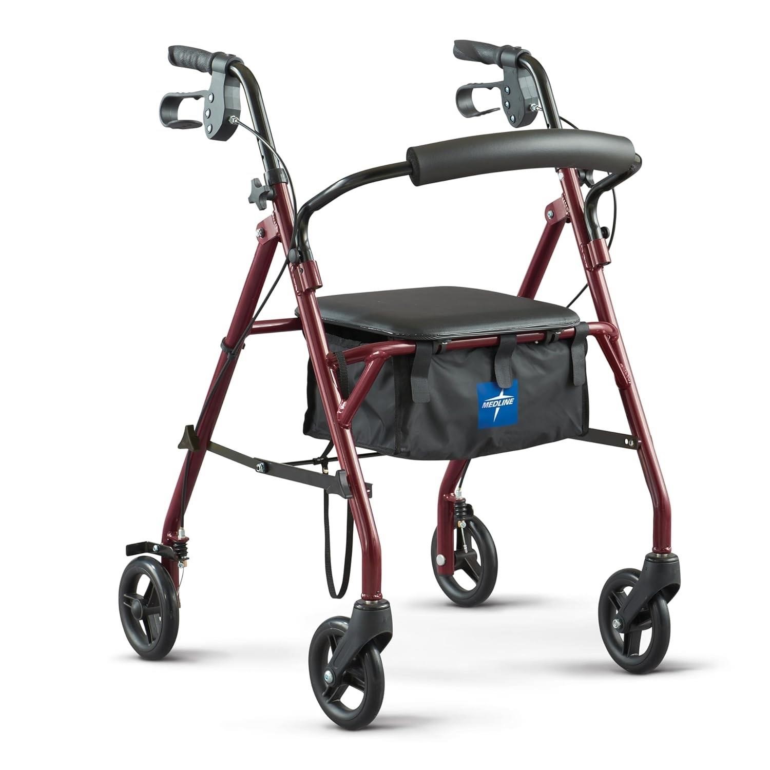 Medline Rollator Walker with Seat