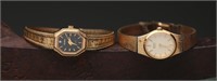 Vtg Elgin & Seiko Gold Tone Wrist Watches (2)