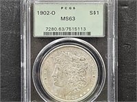 1902-O   Graded  MS63 Morgan Silver Dollar Coin