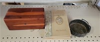 Vintage Girl Graduate book, Lane Box & Metal Dish