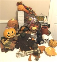 Large Assortment Of Fall & Halloween Decor