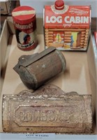 VTG. TIN & METAL COLLECTIBLE ITEMS