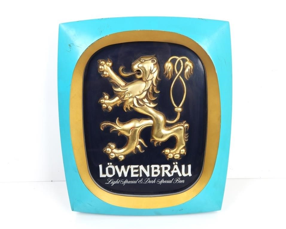 VINTAGE LOWENBRAU BEER SIGN