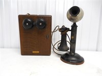Western Electric candlestick phone w/bells