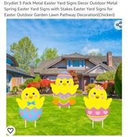 MSRP $18 3 Pack Easter Yard Signs