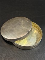 Sterling Silver Trinket / Powder Box w/ Mirror