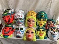 (19) Vintage Halloween Masks, Zest Promotional