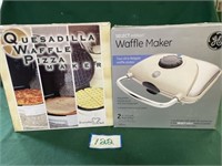 (2) Waffle Makers: 1 GE & 1 Everyday Chef