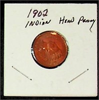 1902 "Indian" Head Penny, Bronze Variety