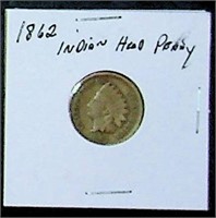 1862 "Indian" Head Penny, Copper/Nickel Variety