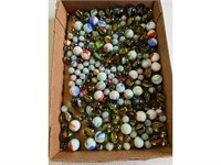 Assorted Vtg Marbles W/ Multiple Shooters