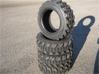 (4) 10-16.5  "Top Trust" Skidsteer/Backhoe Tires