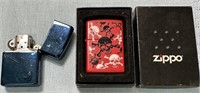 (2) Vintage Zippo Lighters See Photos for Details