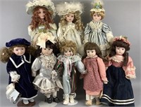Large Collection of Porcelain Dolls