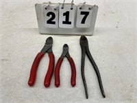 (3) Snap-on Side Cutters