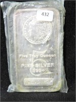 5 TROY OUNCE FINE SILVER BULLION