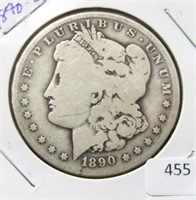 1890-O MORGAN SILVER DOLLAR