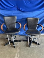 Salon chairs, set of 2.