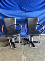 Salon chairs, set of 2.