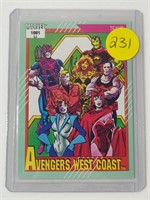 MARVEL 1991 AVENGERS WEST COAST TEAMS CARD #152