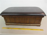 brown 3ft wide bench w/padded top (2of2)